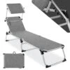Tectake - Ligbed Zonnestoel Aurelie - Grijs Gemeleerd 1 Tectake - Ligbed Zonnestoel Aurelie - Grijs Gemeleerd -Tuinmeubelwinkel 1000083100