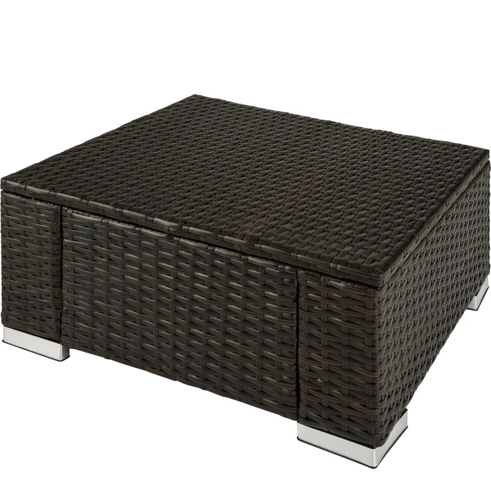 Tectake - Wicker Zitkruk Bruin Mix - 53 X 53 X 26 Cm 5 Tectake - Wicker Zitkruk Bruin Mix - 53 X 53 X 26 Cm - Afbeelding 3