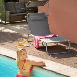 Tectake - Zonnestoel Chloé - 2 Stuks - Ligbed - Pink 8 Tectake - Zonnestoel Chloé - 2 Stuks - Ligbed - Pink -Tuinmeubelwinkel 1000083239 0102