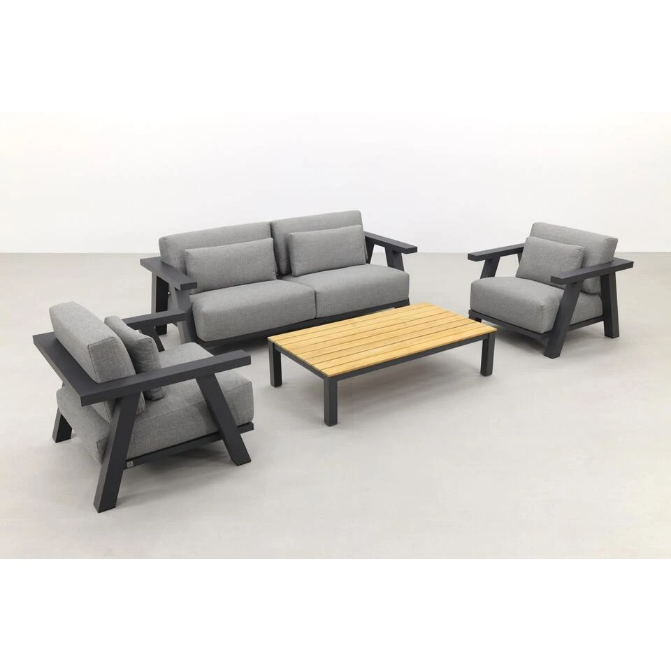 4 Seasons Iconic/Mindo Stoel-bank Loungeset - 4 Delig 4 4 Seasons Iconic/Mindo Stoel-bank Loungeset - 4 Delig - Afbeelding 2