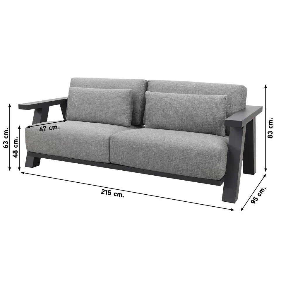 4 Seasons Iconic/Mindo Stoel-bank Loungeset - 4 Delig 5 4 Seasons Iconic/Mindo Stoel-bank Loungeset - 4 Delig - Afbeelding 3