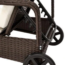 Tectake - Wicker Ligbed – Bruin - Afmetingen 200 X 70 X 33 Cm 9 Tectake - Wicker Ligbed – Bruin - Afmetingen 200 X 70 X 33 Cm -Tuinmeubelwinkel 1000086058 0103