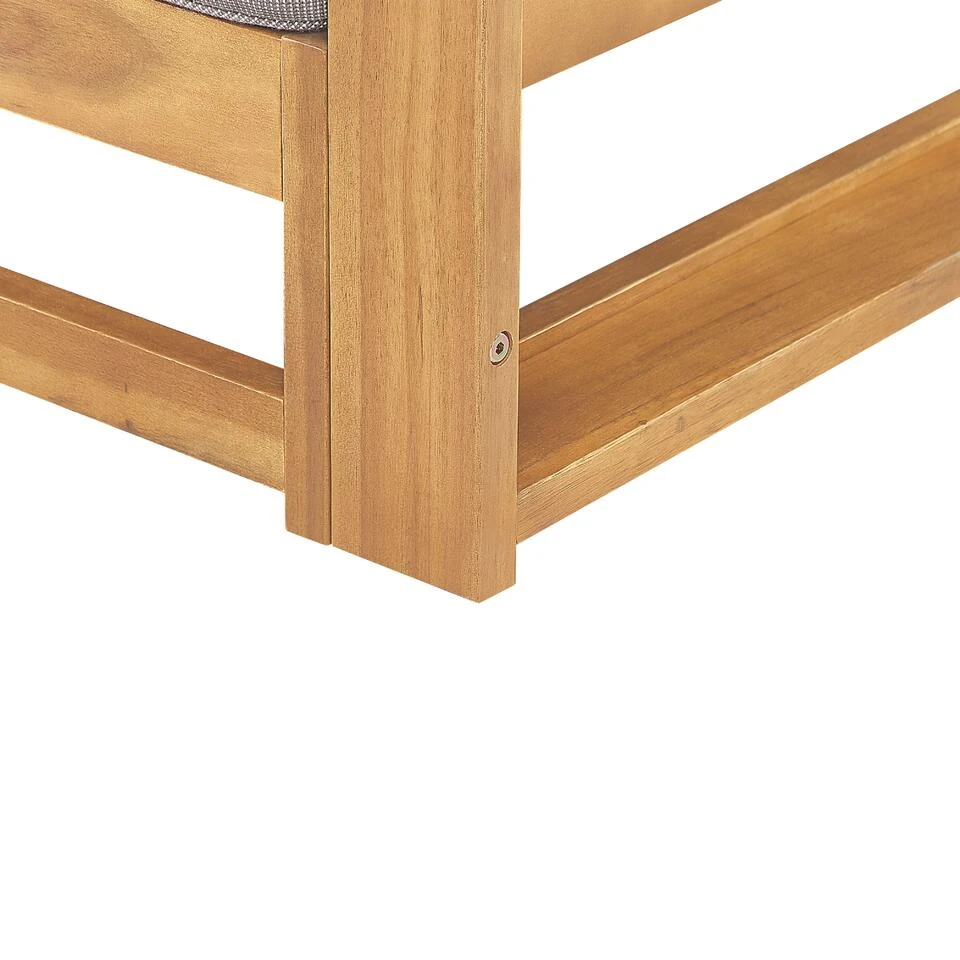 Beliani Tuinsofa TRANI - Lichte Houtkleur Acaciahout 4 Beliani Tuinsofa TRANI - Lichte Houtkleur Acaciahout - Afbeelding 2