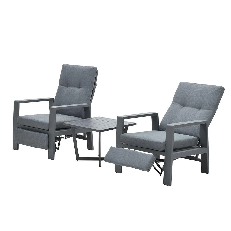 Garden Impressions Marsala Relax Loungestoel - Donker Grijs 4 Garden Impressions Marsala Relax Loungestoel - Donker Grijs - Afbeelding 2