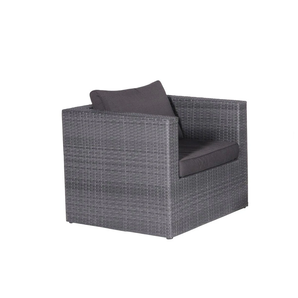 Garden Impressions Lyon Lounge Stoel Donker Grijs 4 Garden Impressions Lyon Lounge Stoel Donker Grijs - Afbeelding 2