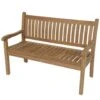 Teak Tuinbank Gebogen - Hout - Bruin -Tuinmeubelwinkel 1000088181
