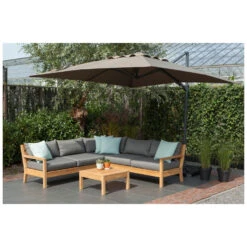 Exotan Parasol Buiten Roma - Aluminium - Taupe - 265x300x300 9 Exotan Parasol Buiten Roma - Aluminium - Taupe - 265x300x300 -Tuinmeubelwinkel 1000088230 0103