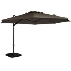 Exotan Parasol Buiten Roma - Aluminium - Taupe - 265x350x350