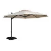 Exotan Parasol Buiten Roma - Aluminium - Zand - 265x350x350 -Tuinmeubelwinkel 1000088237