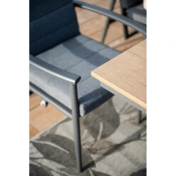 Garden Impressions Jerone Tuinstoel Verstelbaar - Donker Grijs -Tuinmeubelwinkel 1000088270 0103