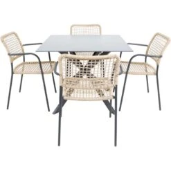 Crest Tuintafel 90x90x73cm - Glas - Zwart 7 Crest Tuintafel 90x90x73cm - Glas - Zwart -Tuinmeubelwinkel 1000088283 0102