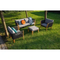 Exotan 3-Zits Tuinbankje San Remo - Teak - Grijs - 70x180x76 7 Exotan 3-Zits Tuinbankje San Remo - Teak - Grijs - 70x180x76 -Tuinmeubelwinkel 1000089024 0102