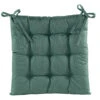 Anna's Collection Stoelkussen Gewatteerd - Donker Groen - 38 X 38 Cm -Tuinmeubelwinkel 1000091170