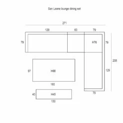 Garden Impressions San Leone Lounge Dining Set 6-delig-mint Grijs 8 Garden Impressions San Leone Lounge Dining Set 6-delig-mint Grijs -Tuinmeubelwinkel 1000091613 0103