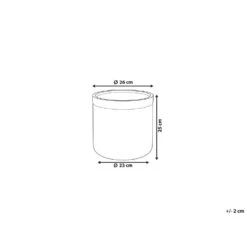 Beliani Plantenbak Voor Buiten SAMOS - Zwart Klei-vezelmengsel 8 Beliani Plantenbak Voor Buiten SAMOS - Zwart Klei-vezelmengsel -Tuinmeubelwinkel 1000092437 0102