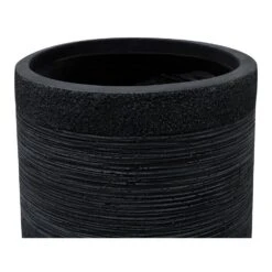 Beliani Plantenbak Voor Buiten SAMOS - Zwart Klei-vezelmengsel 9 Beliani Plantenbak Voor Buiten SAMOS - Zwart Klei-vezelmengsel -Tuinmeubelwinkel 1000092437 0103