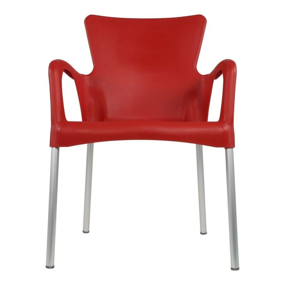 Bella Terrasstoel - Kunststof - Rood 5 Bella Terrasstoel - Kunststof - Rood - Afbeelding 3