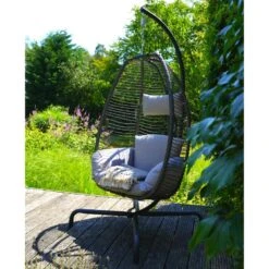 Rope Hangstoel - Wicker - Grijs 7 Rope Hangstoel - Wicker - Grijs -Tuinmeubelwinkel 1000094364 0101