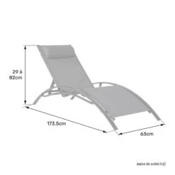 Happy Garden Zonnebedden GALAPAGOS - Groen - Aluminium -Tuinmeubelwinkel 1000094864 0104