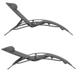 Happy Garden Zonnebedden GALAPAGOS - Grijs - Aluminium 7 Happy Garden Zonnebedden GALAPAGOS - Grijs - Aluminium -Tuinmeubelwinkel 1000094866 0102