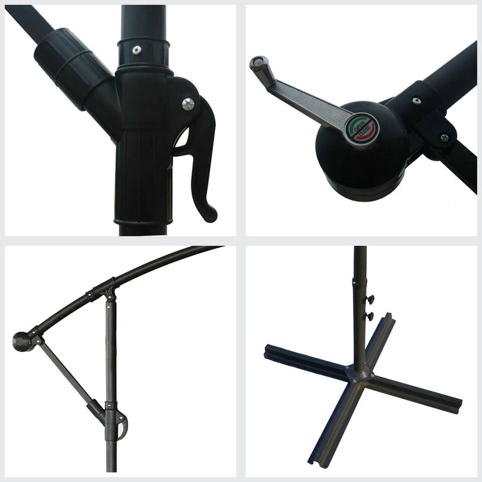 Happy Garden Schaduwzeilen OAHU - Zwart - Staal 5 Happy Garden Schaduwzeilen OAHU - Zwart - Staal - Afbeelding 3