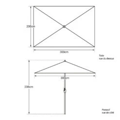 Happy Garden Schaduwzeilen HAPUNA - Bruin - Aluminium -Tuinmeubelwinkel 1000094921 0104