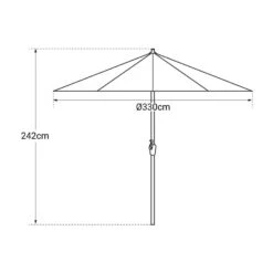 Happy Garden Schaduwzeilen HAPUNA - Beige - Aluminium -Tuinmeubelwinkel 1000094926 0104