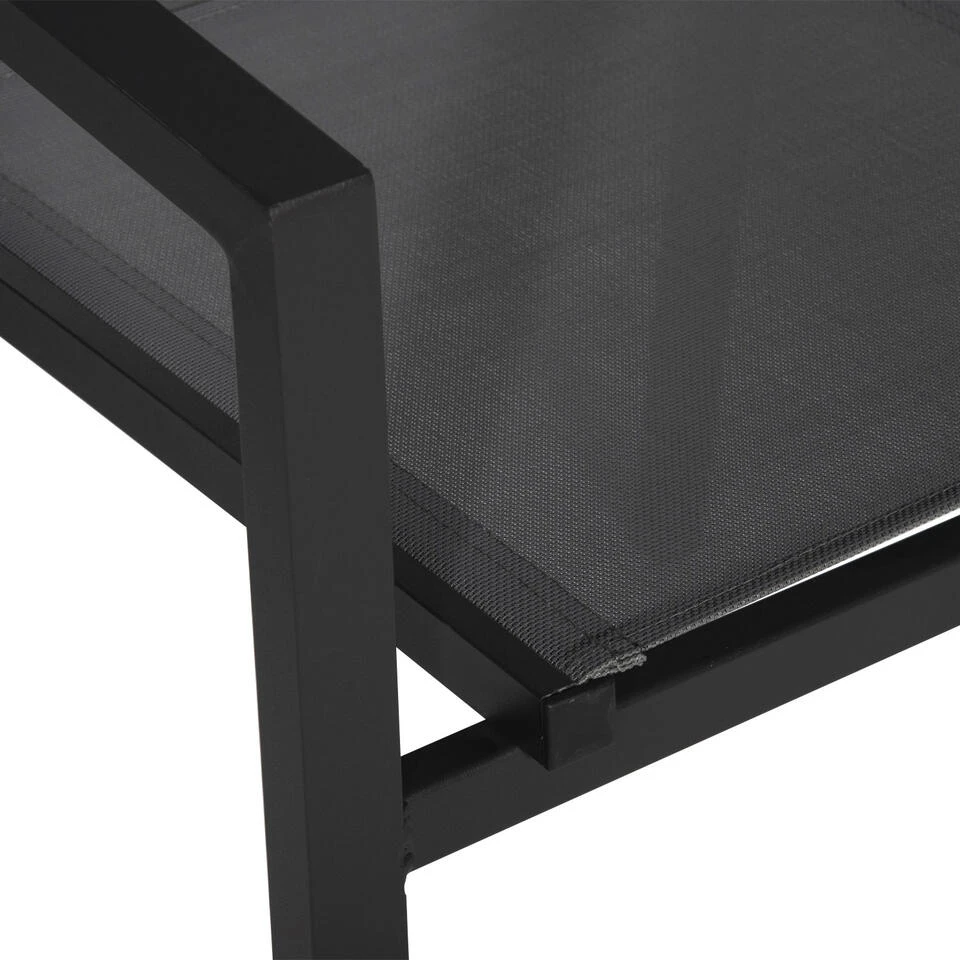 Happy Garden Buitenstoelen - Grijs - Aluminium 5 Happy Garden Buitenstoelen - Grijs - Aluminium - Afbeelding 3