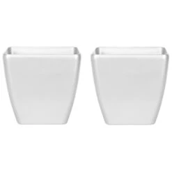 Beliani Plantenbak Voor Buiten ASTRAS - Zilver Stenenmix, Polyresin