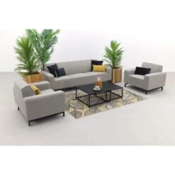 Boavista/Royalty Stoel-bank Loungeset - Nature Grey - 5-delig -Tuinmeubelwinkel 1000096771 0103