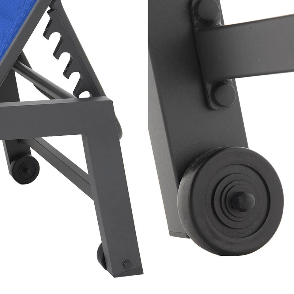 Happy Garden Zonnebedden BARBADOS - Blauw - Aluminium 6 Happy Garden Zonnebedden BARBADOS - Blauw - Aluminium - Afbeelding 4