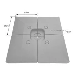 Happy Garden Zonneschermstandaards CROZON - Zwart - Plastic 9 Happy Garden Zonneschermstandaards CROZON - Zwart - Plastic -Tuinmeubelwinkel 1000097771 0104