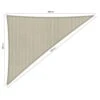 Shadow Comfort Driehoek 3x4x5m Sahara Sand -Tuinmeubelwinkel 1000097906