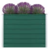 VidaXL Plantenbak Verhoogd 100x100x77 Cm Gegalvaniseerd Staal Groen 2 VidaXL Plantenbak Verhoogd 100x100x77 Cm Gegalvaniseerd Staal Groen -Tuinmeubelwinkel 1186404322