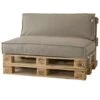 2L Home & Garden Palletkussen Metro Lounge Beige - 120 X 80cm