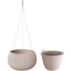Prosperplast Bloempot Splofy - Taupe - Ophangbaar - Kunststof - 29 Cm -Tuinmeubelwinkel 1436379117