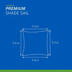 Coolaroo Schaduwdoek Vierkant 5,4x5,4m Zand -Tuinmeubelwinkel 149255d431ab4ad3ae86765f118205ad