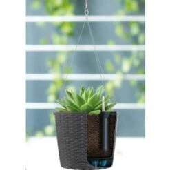 Prosperplast Bloempot Rato - Ophangbaar - Taupe - 25 Cm -Tuinmeubelwinkel 1512348014 0101