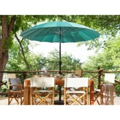 Beliani Marktscherm BAIA - Groen Polyester -Tuinmeubelwinkel 15294c251fb84af28835d9da0e0e4494