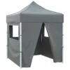 VidaXL Partytent Met 4 Zijwanden Inklapbaar 2x2 M Staal Antraciet -Tuinmeubelwinkel 1540084984
