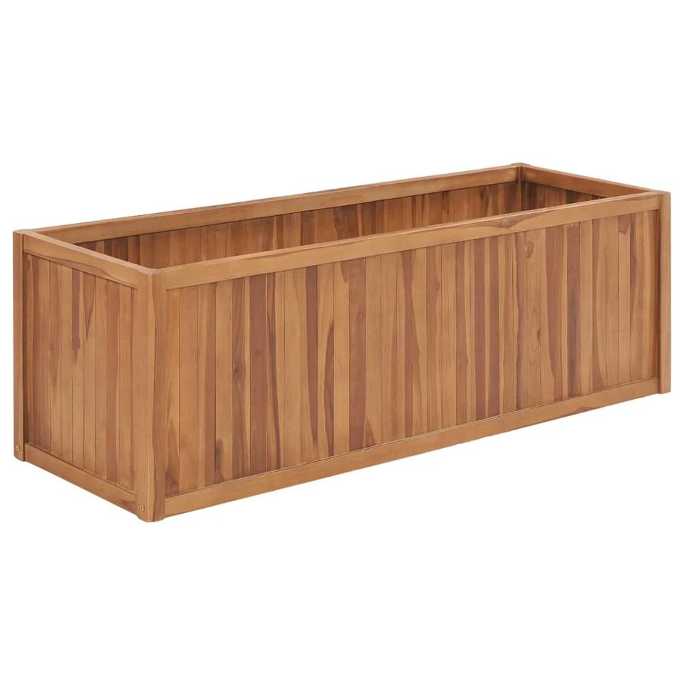 VidaXL Plantenbak Verhoogd 150x50x50 Cm Massief Teakhout 3 VidaXL Plantenbak Verhoogd 150x50x50 Cm Massief Teakhout