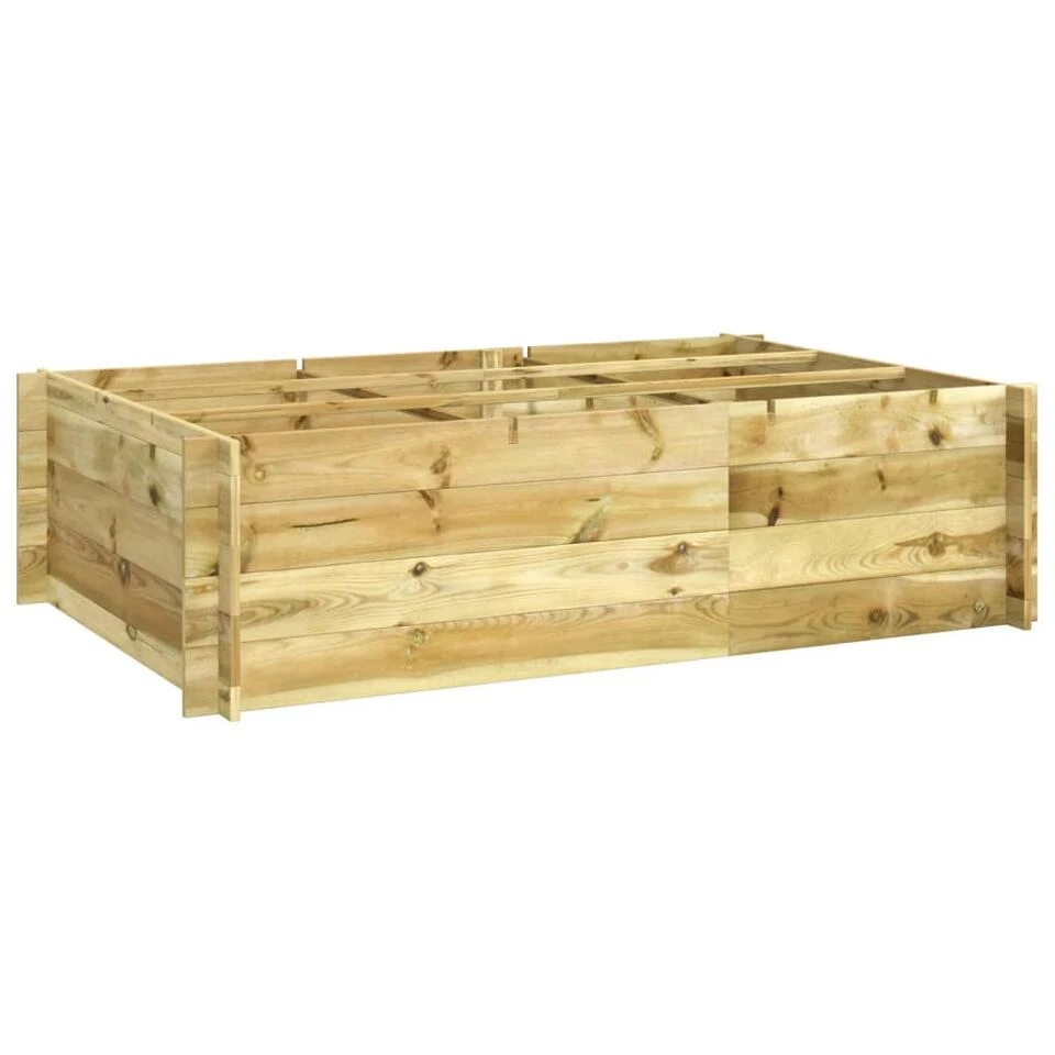 VidaXL Plantenbak Verhoogd 150x100x40 Cm Geïmpregneerd Hout 3 VidaXL Plantenbak Verhoogd 150x100x40 Cm Geïmpregneerd Hout