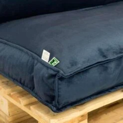 2L Home & Garden Palletkussen Velvet Donkerblauw - 120 X 80cm -Tuinmeubelwinkel 1618102517 0103