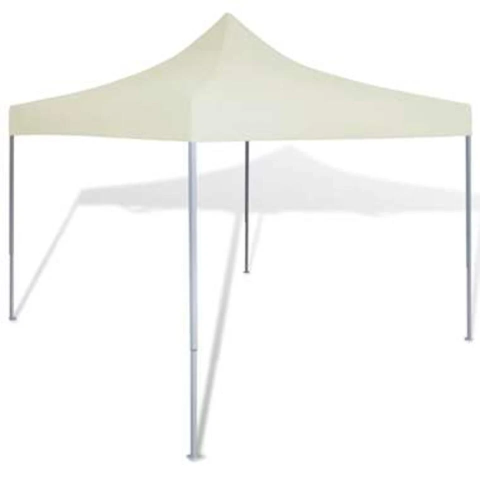VidaXL Partytent Inklapbaar 3x3 M Crème 3 VidaXL Partytent Inklapbaar 3x3 M Crème