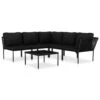 VidaXL 6-delige Loungeset Met Kussens PVC Zwart 1 VidaXL 6-delige Loungeset Met Kussens PVC Zwart -Tuinmeubelwinkel 1674562318