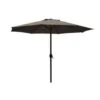 PimXL Luxe 8-ribs Parasol - Ø300cm - Taupe -Tuinmeubelwinkel 1731940267