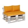 Madison Palletkussenset Panama Lounge Oker Geel - 3 Pièces -Tuinmeubelwinkel 1756289554