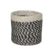 Mica Decorations Plantenmand - Naturel Met Zwart - Rotan - 14 X 14 Cm -Tuinmeubelwinkel 1827126419