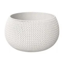 Tuinmeubelwinkel 59 Prosperplast Bloempot Splofy - Wit - 2300 Ml - 24 Cm