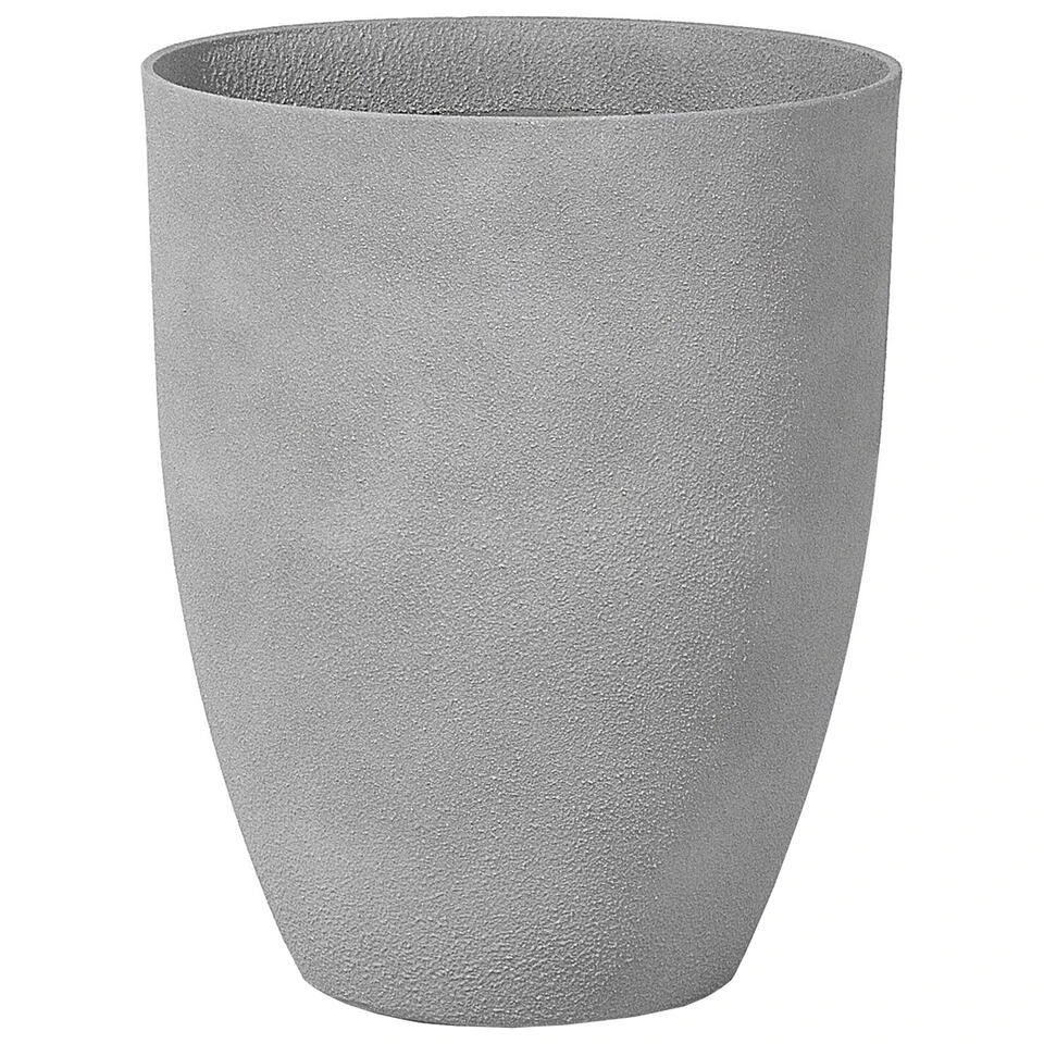 Beliani Plantenbak Voor Buiten CROTON - Grijs Stenenmix 3 Beliani Plantenbak Voor Buiten CROTON - Grijs Stenenmix